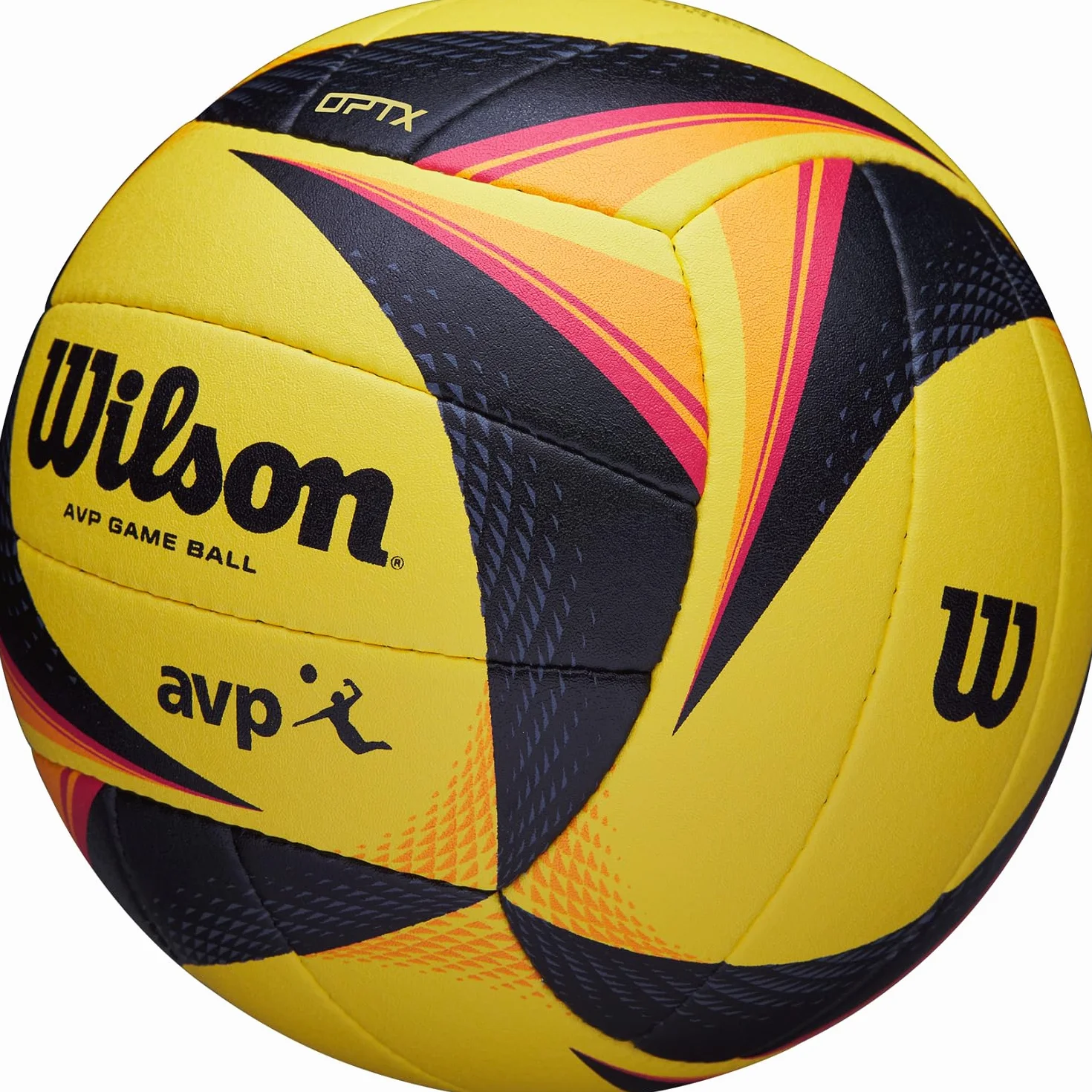 Wilson WTH00020XB Balón de Voleibol Optx AVP Game Ball Tamaño Oficial Amarillo/Negro