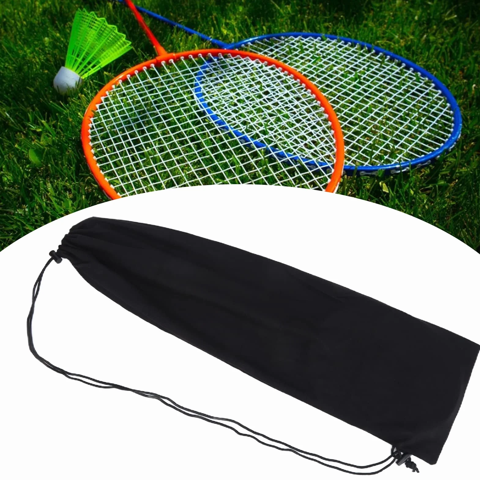 Funda para raquetas de bádminton de franela ecológica