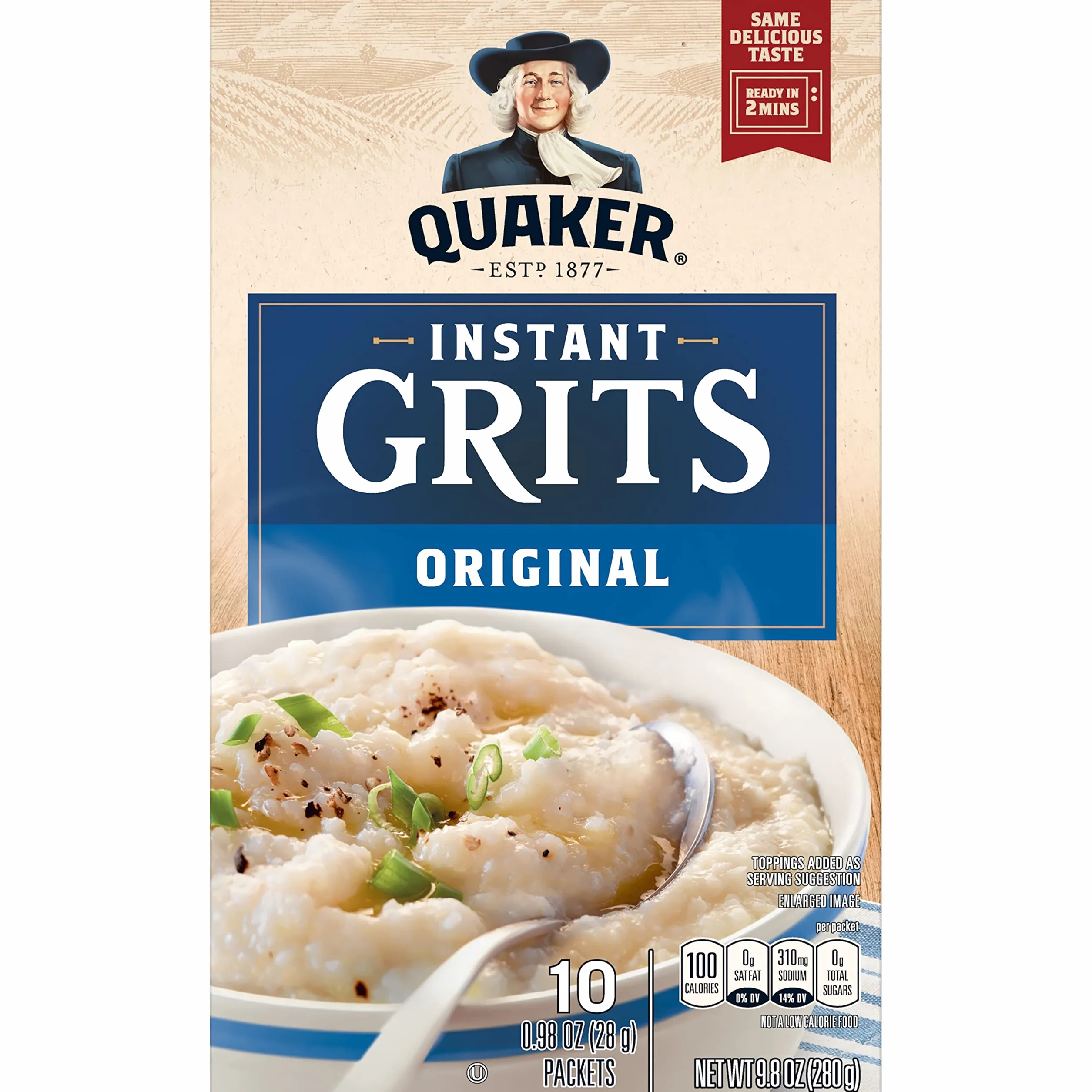 Quaker Granos instantáneos, originales, paquetes de 1 oz (paquete de 10)