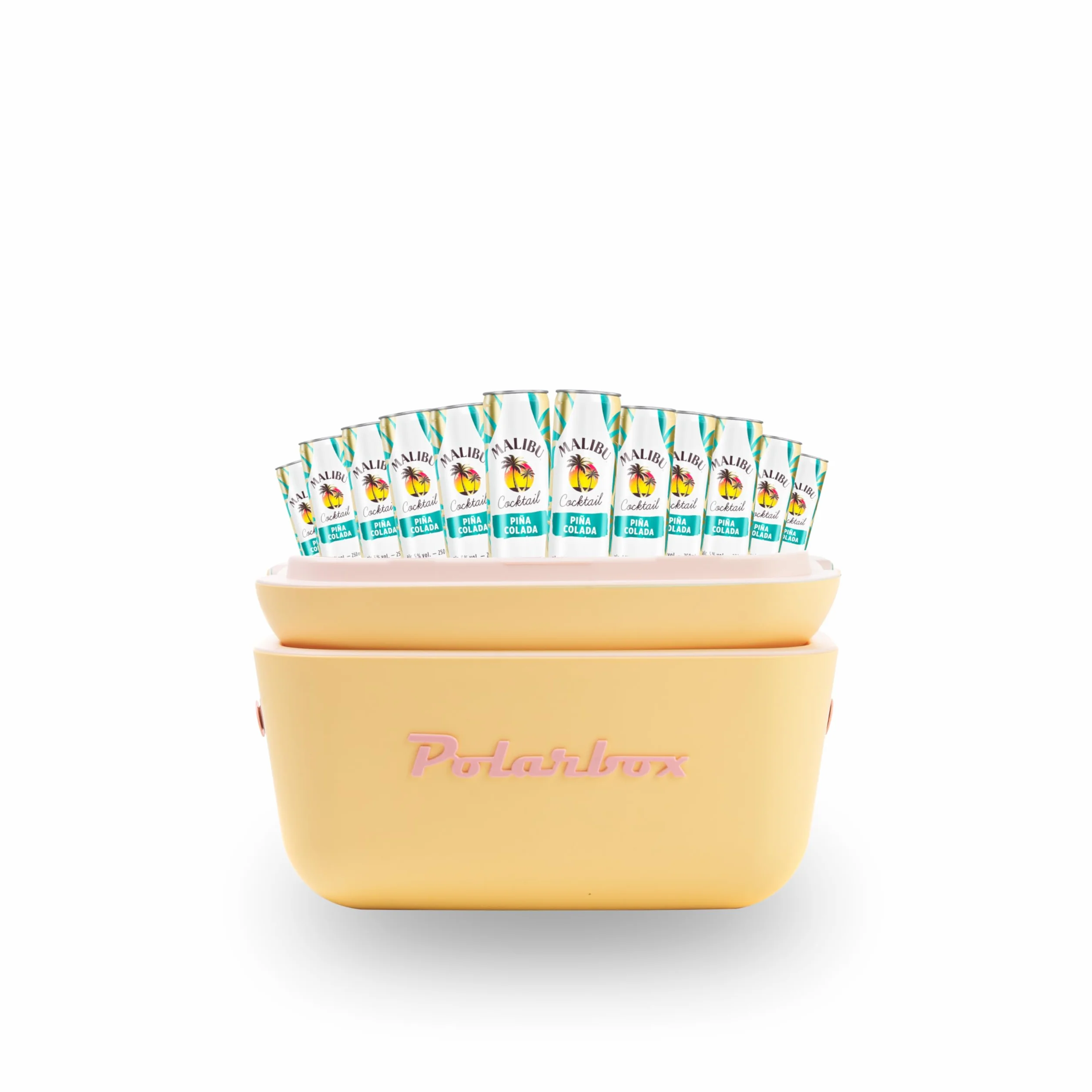 Malibú Piña Colada REDI Cóctel 12 unidades con POLARBOX de Regalo - 250 ml