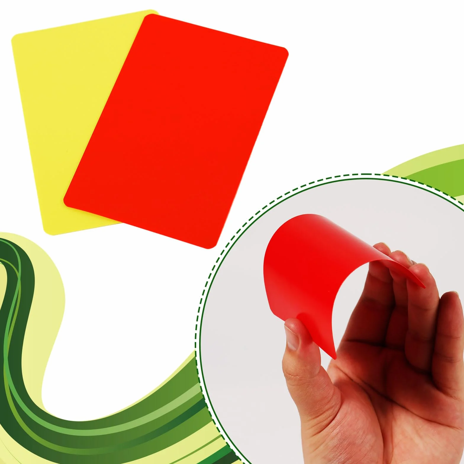 4 Juegos de Tarjetas de Árbitro de Fútbol con Tarjetero PU - 8uds Tarjetas Roja y Amarilla para Deportes Oficiales