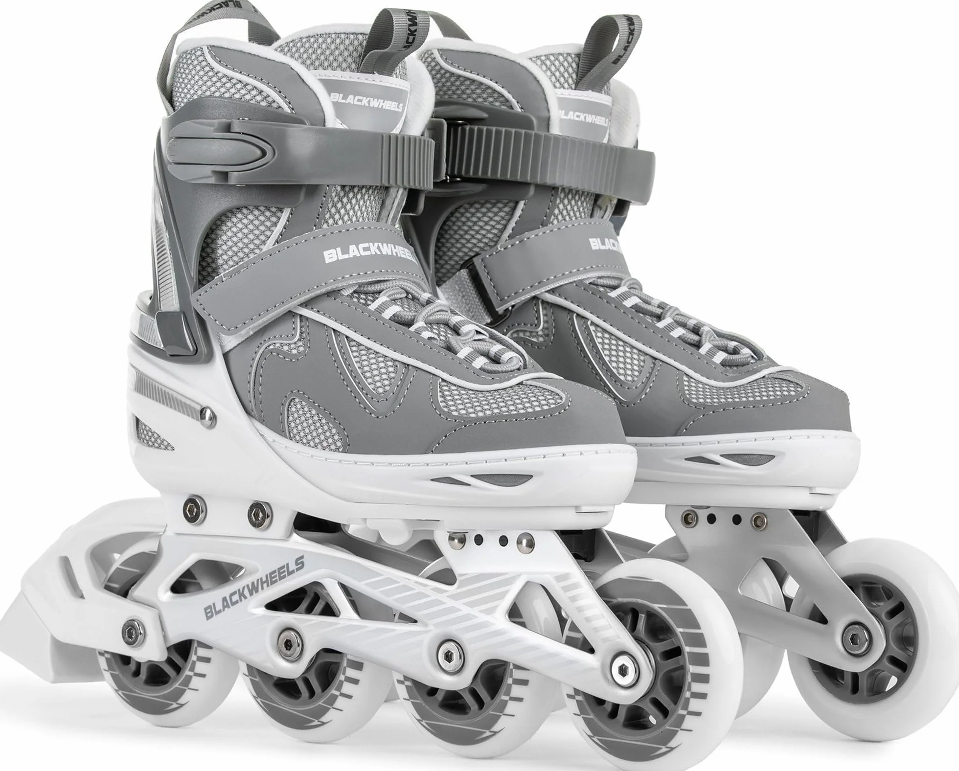 BLACKWHEELS Flex Pro Patines en línea Ajustables con chasis de Aluminio, rodamientos ABEC-7 y Sistema de Triple Cierre