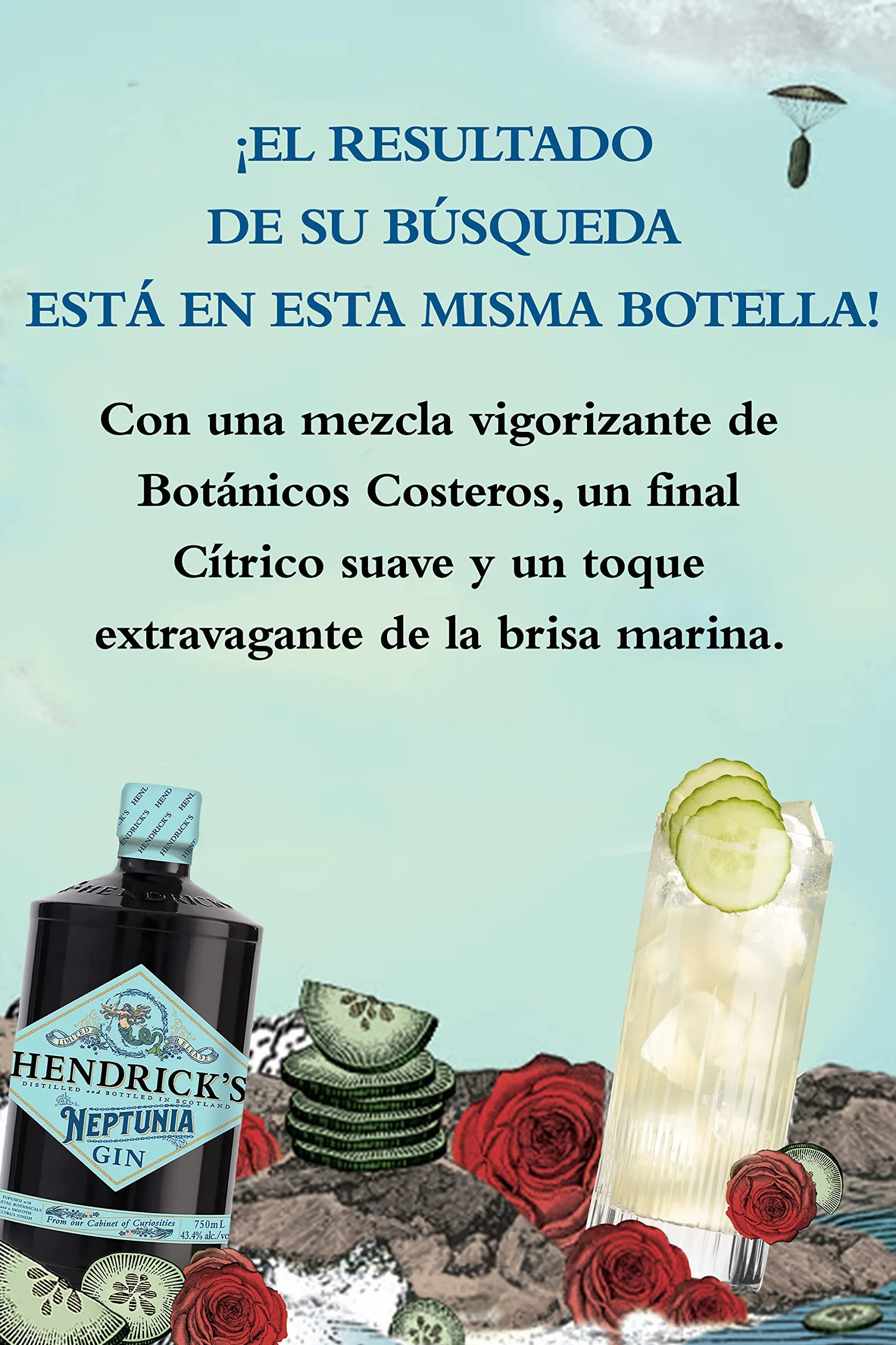 Hendricks Neptunia Gin, edición limitada, 70cl
