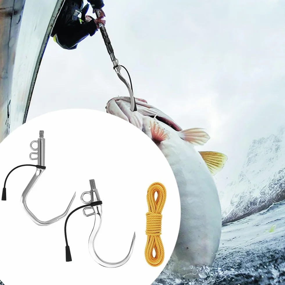 Gancho Volador de Acero Inoxidable 304 con Cuerda para Pesca en Mar