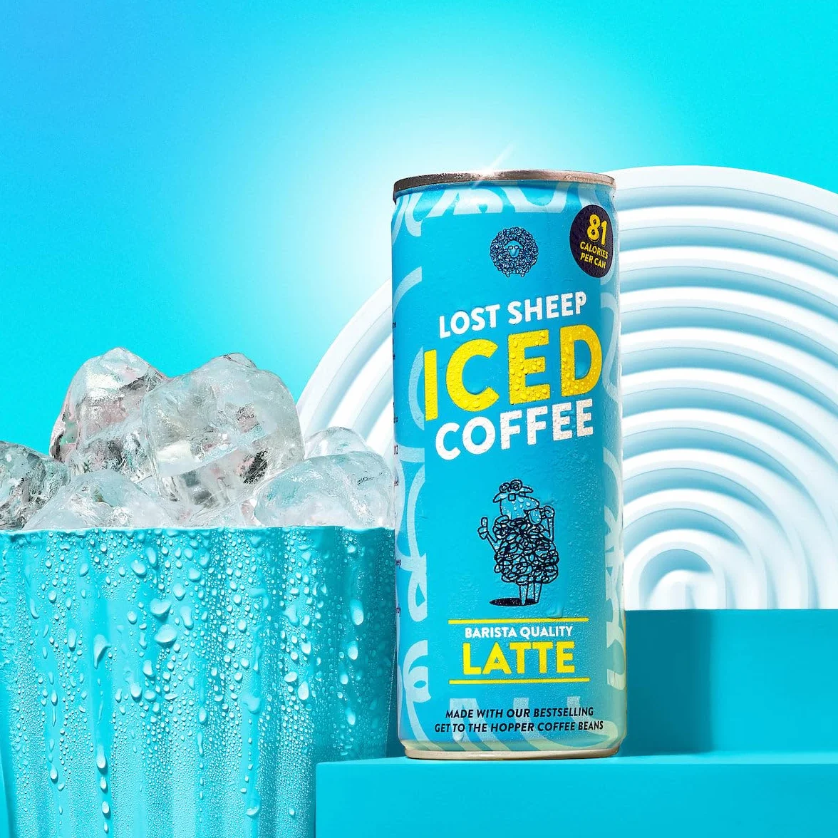 Listo para beber - Lost Sheep Coffee - Latte helado listo para beber - Lost Sheep Coffee - 12 latas de café con leche helado