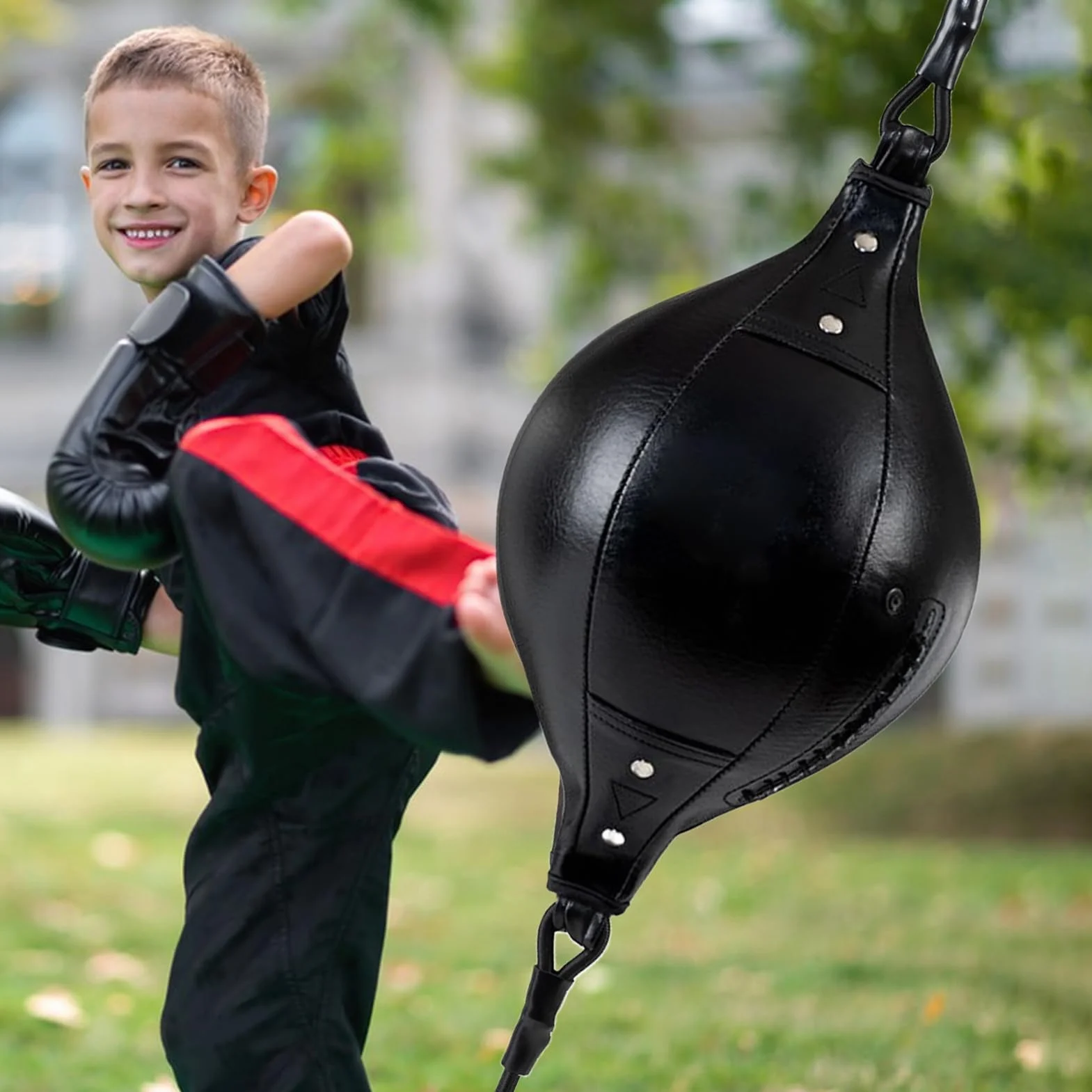 Bolsa de Punching Doble Fin Poliuretano para Ejercicio Coordinación Entrenamiento