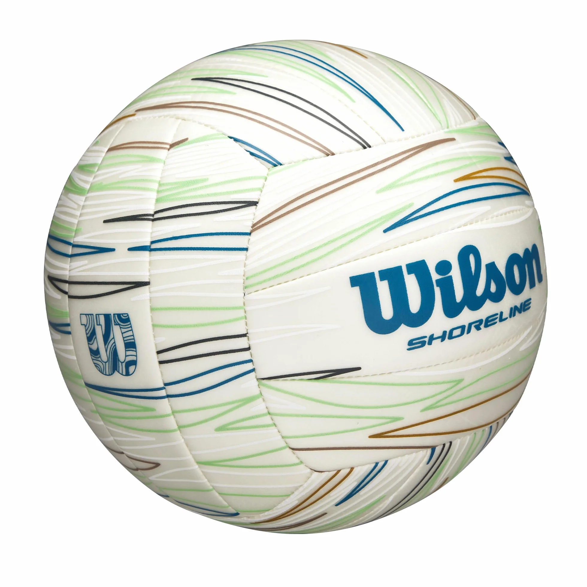 Wilson Balón de Voleibol Shoreline Gen Green Oficial Blanco/Azul TPU Reciclado