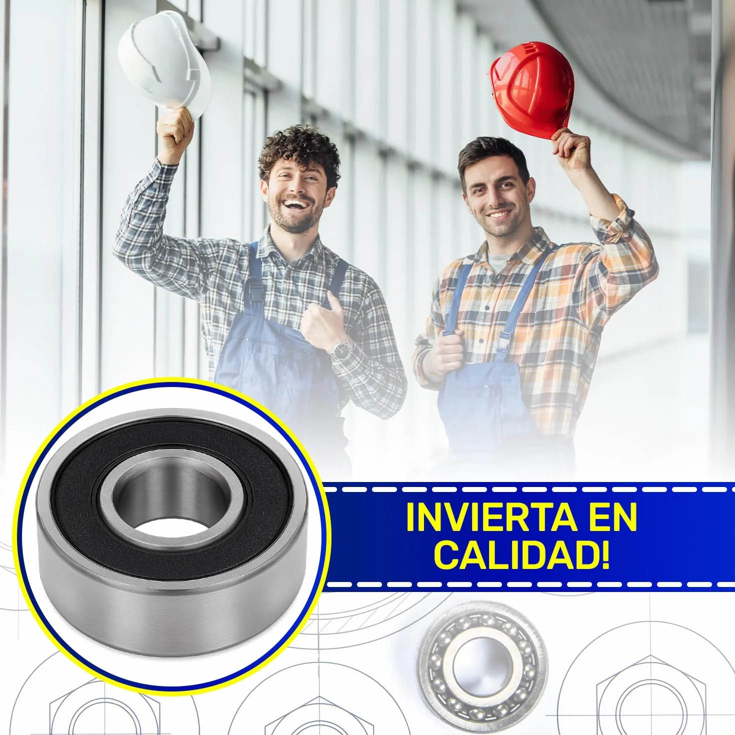 Rodamientos de Bolas 608 2RS 8x22x7 mm MONTERAL