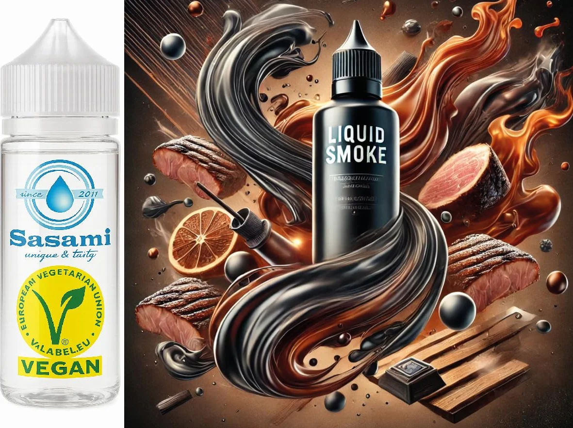 Aroma de humo líquido - Liquid Smoke aroma concentrado - Vegano - Sasami - 10ml