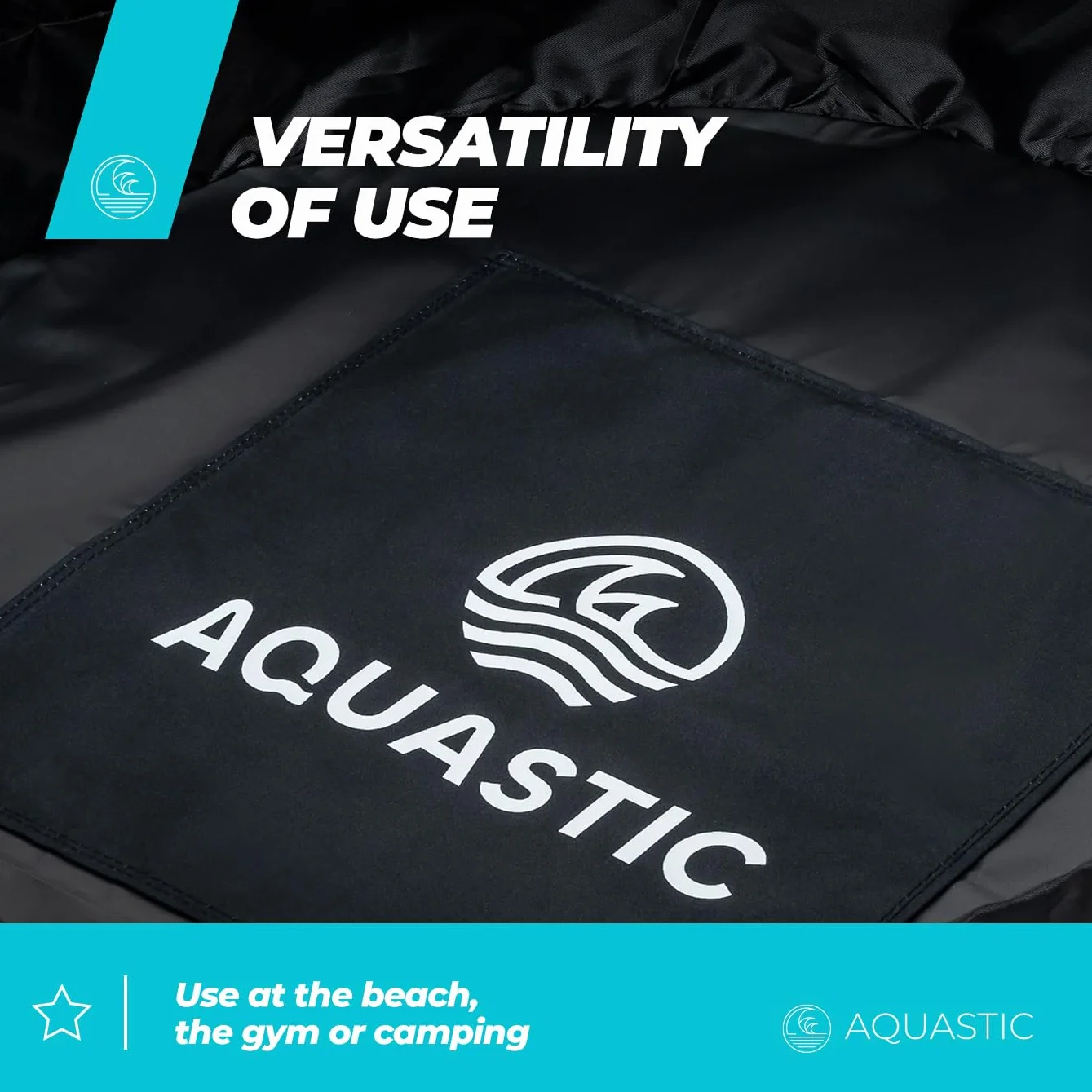 AQUASTIC Wintstick Bag Black 65 cm Polyester Strandtasche