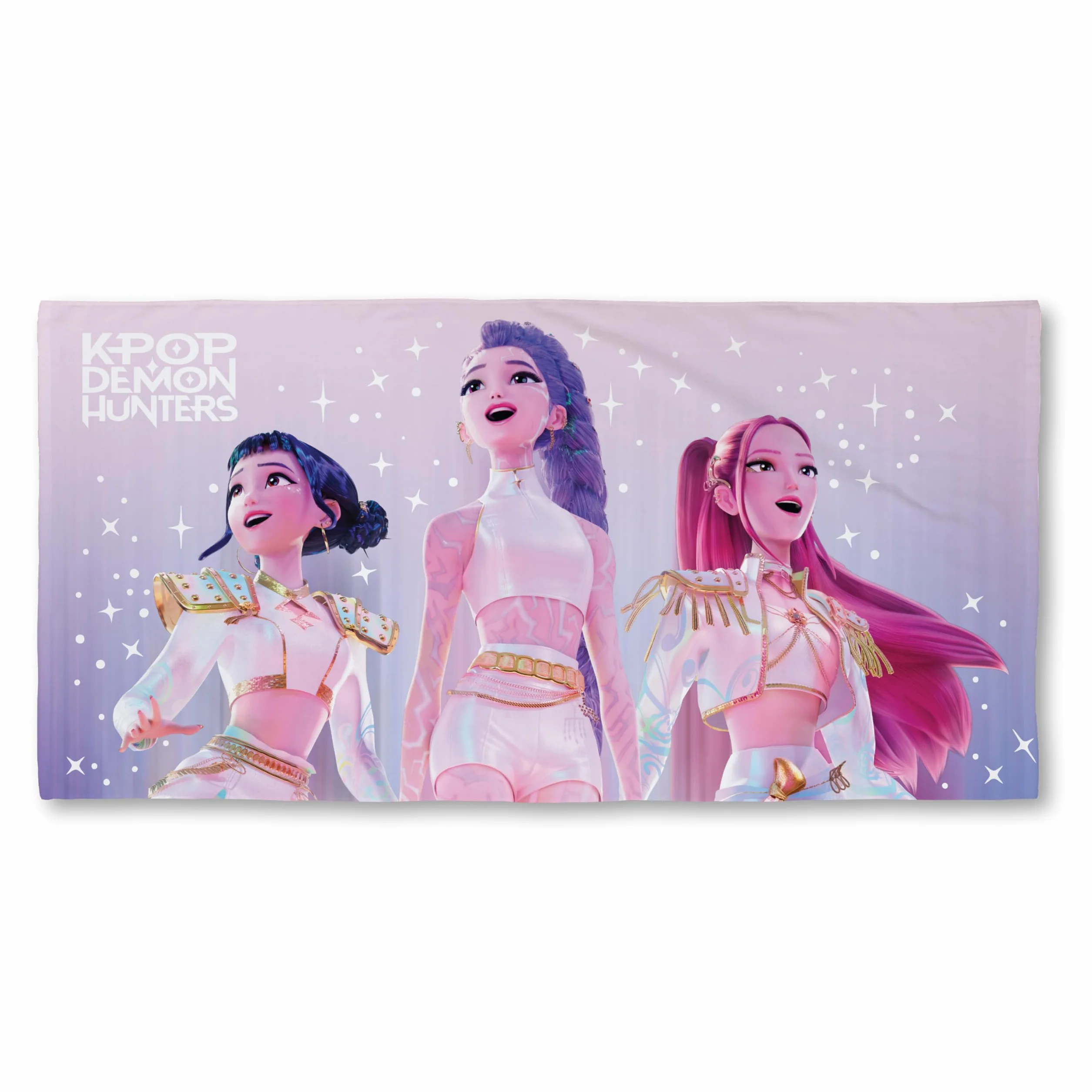 Toalla Oficial K-Pop Demon Hunters 100% Algodón 140x70 cm Celestial