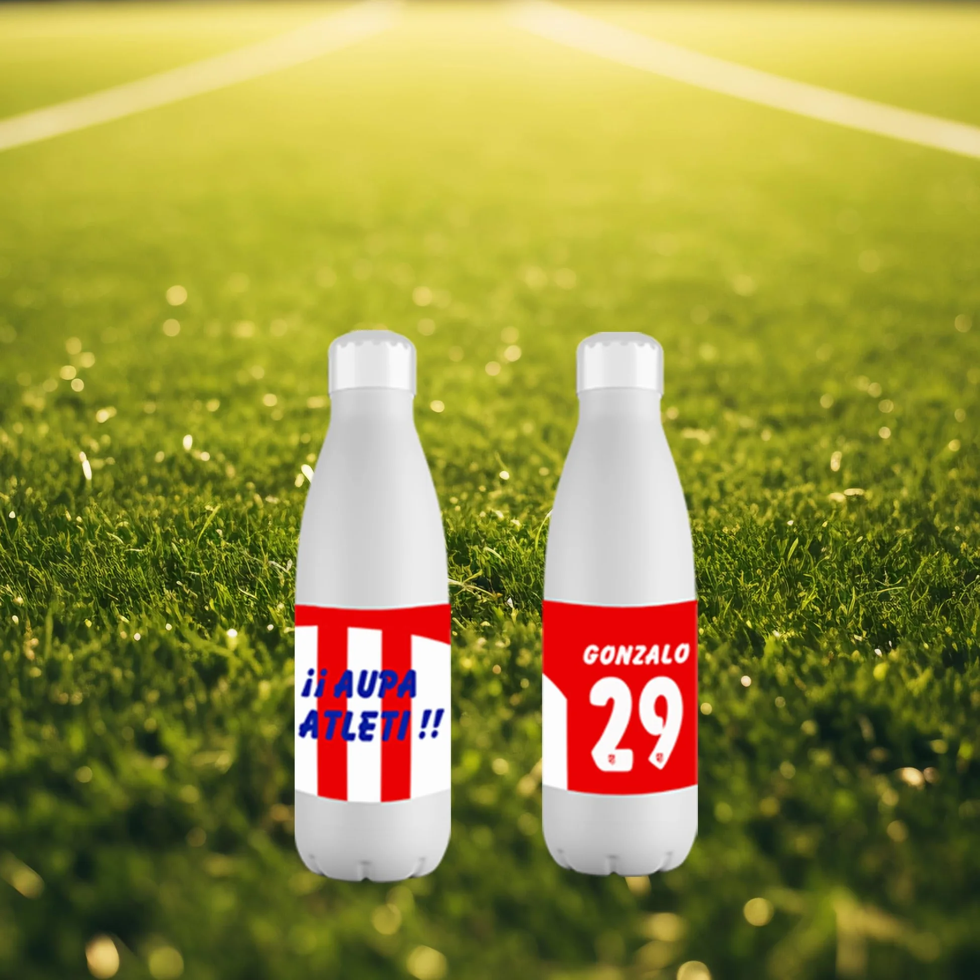 Botella Personalizada del Atletico Madrid de Acero Inoxidable 700 ml