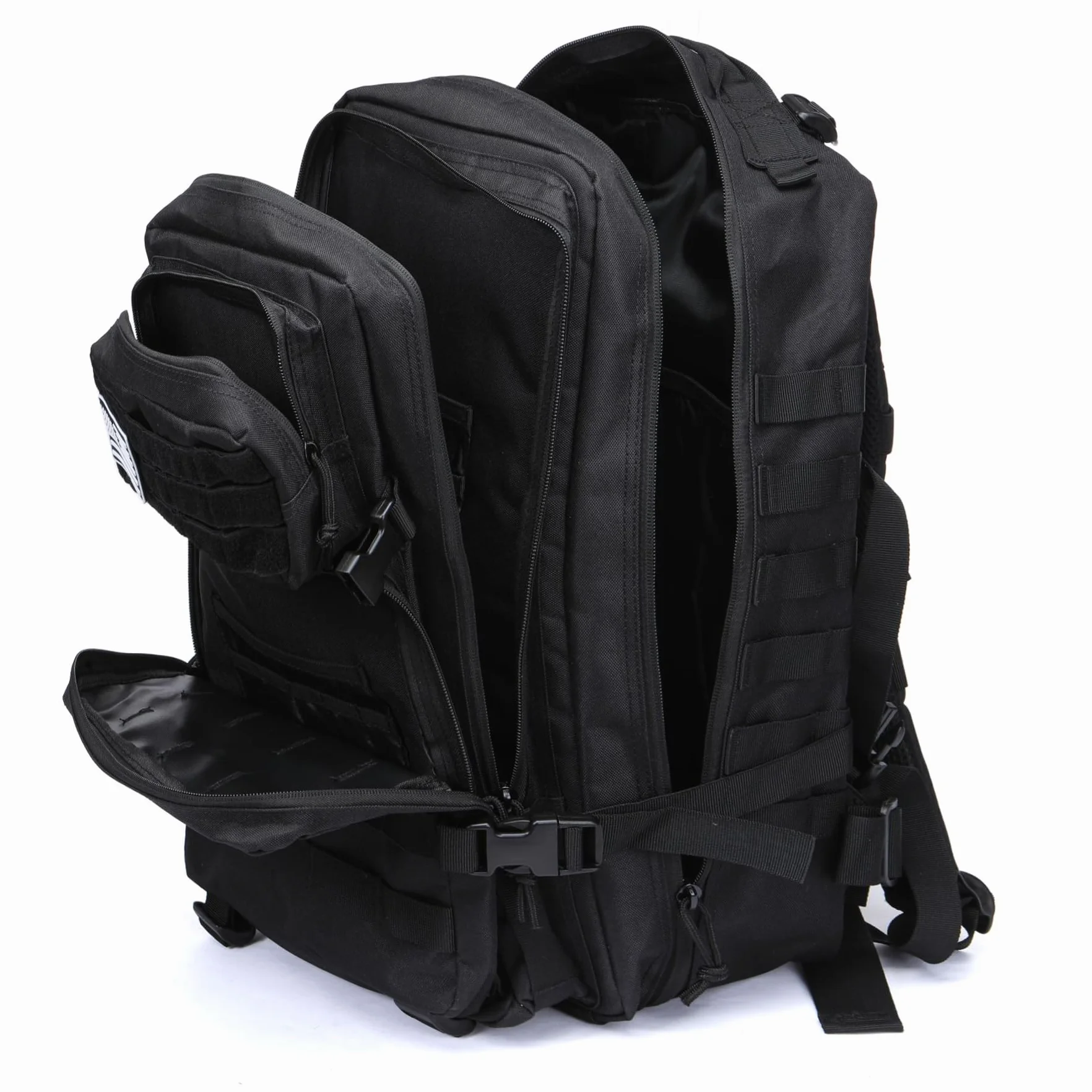 Mochila De Pesca Impermeable 50 Litros Nailon Táctica Militar Senderismo Negro