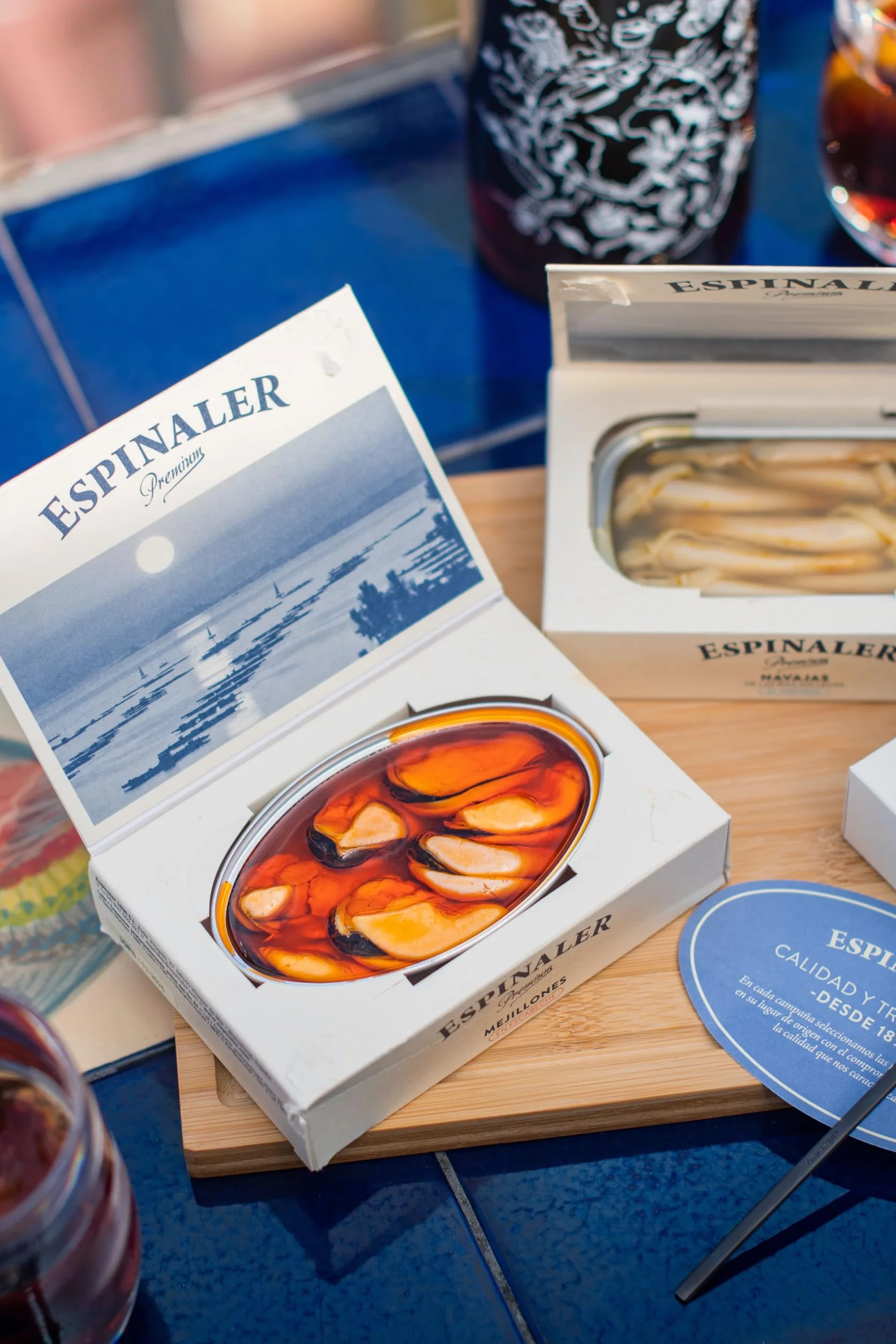 Navajas al natural Espinaler - Pack de 5 latas de 4-6 navajas - Conservas Gourmet de navajas - Navajas en conserva para tu aperitivo o para cocinar