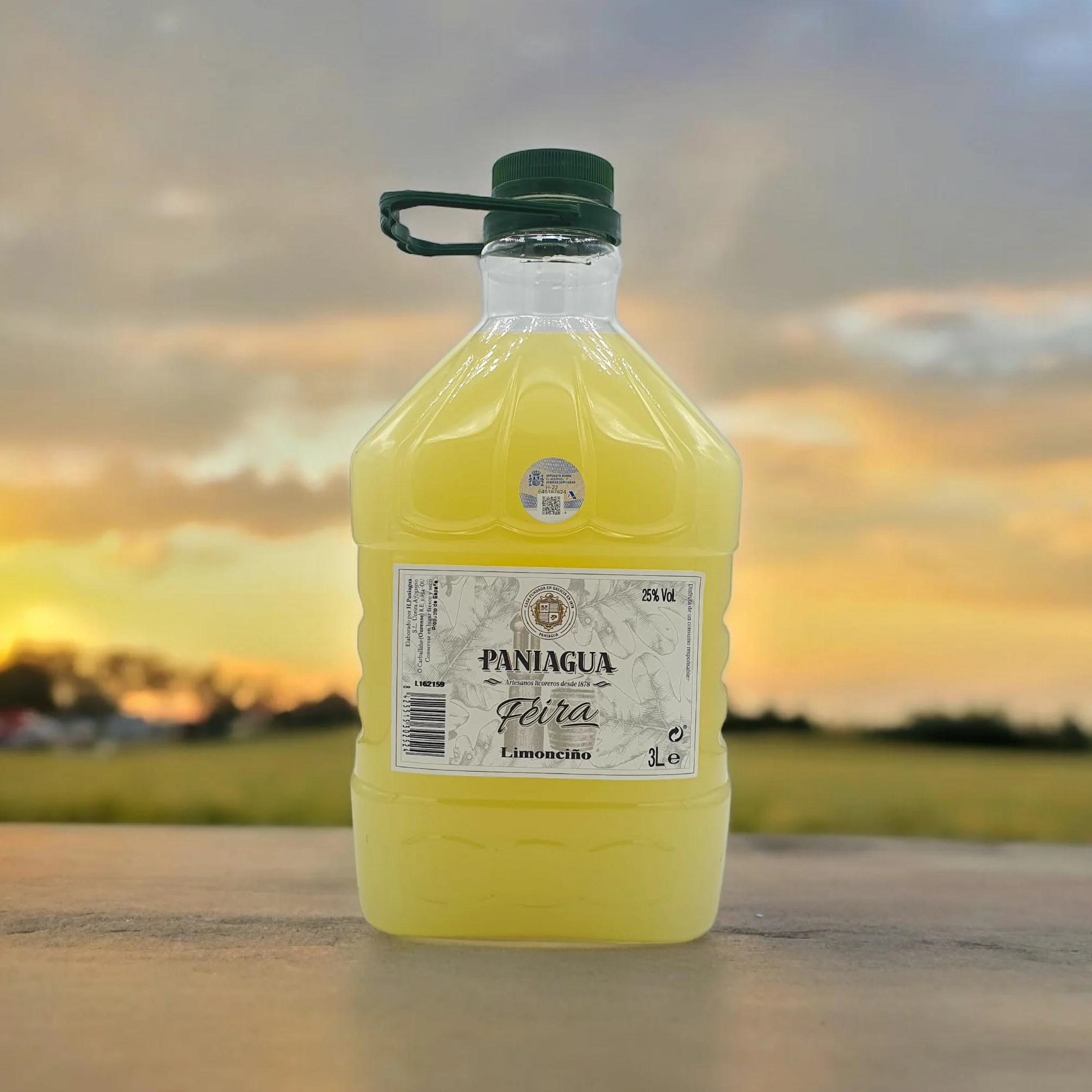Limonciño Paniagua Garrafa Pet 3 Litros Limoncello Gallego Artesano