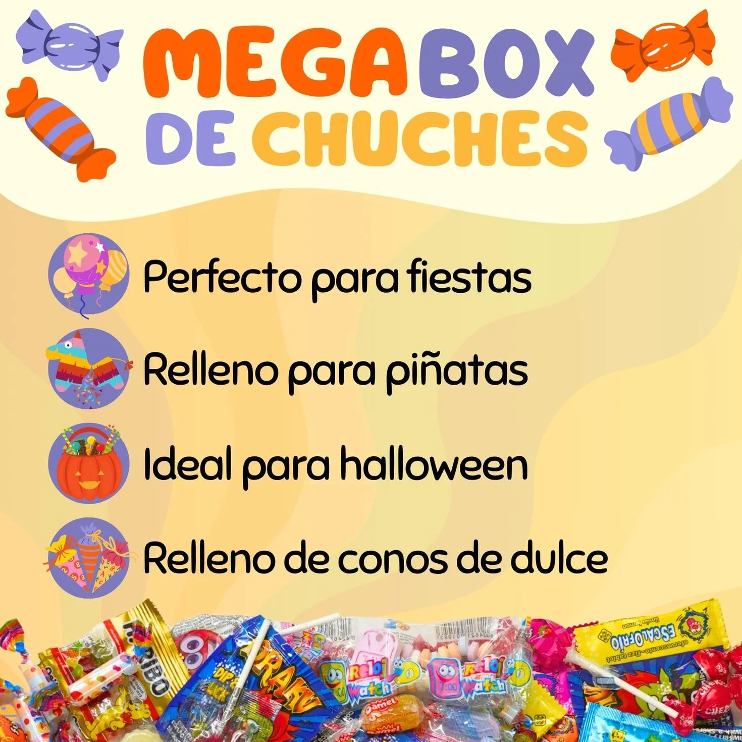 Pack de 320 Chuches Cumpleaños para Relleno Piñatas | Bolsas de Golosinas para Fiestas Infantiles