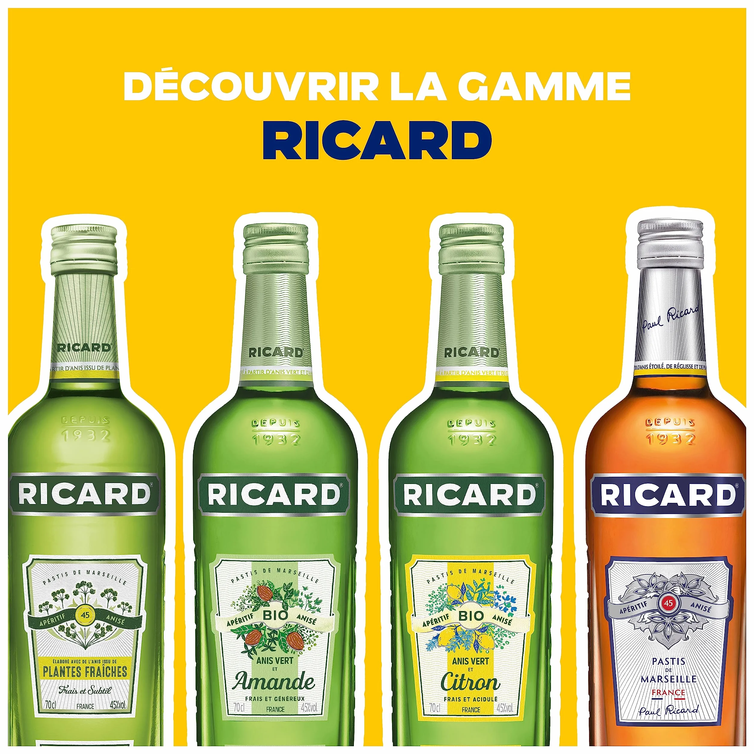Ricard Pastís de Marseille Licor Anisado - 500 ml