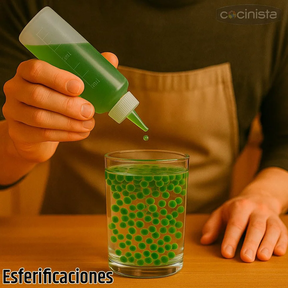 Cocinista Kit de Esferificación Mini para Cocina Molecular en Casa, esferificación Directa e inversa con alginato, lactato y Utensilios, CREA Caviar, Perlas y esferas líquidas para cócteles y postres