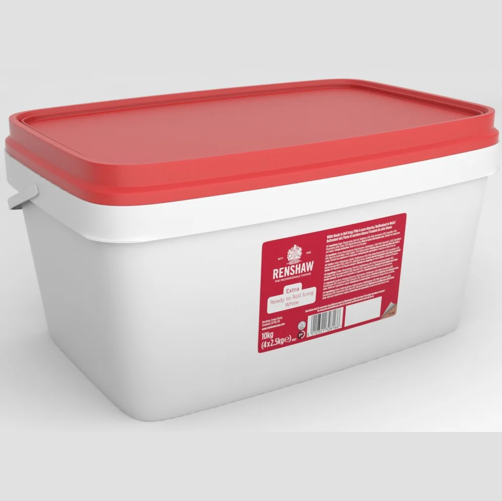 Renshaw - Fondant enrollado (10 kg, color blanco natural)