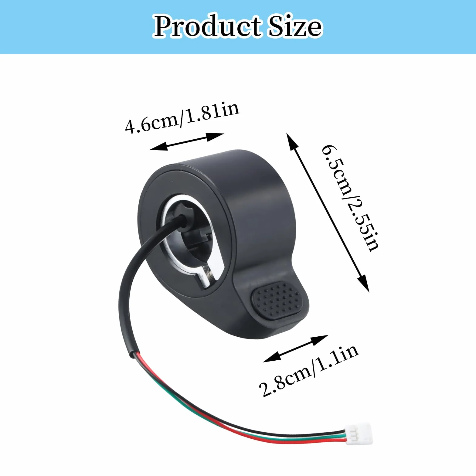 Acelerador universal para Xiaomi M365, patinete eléctrico, negro