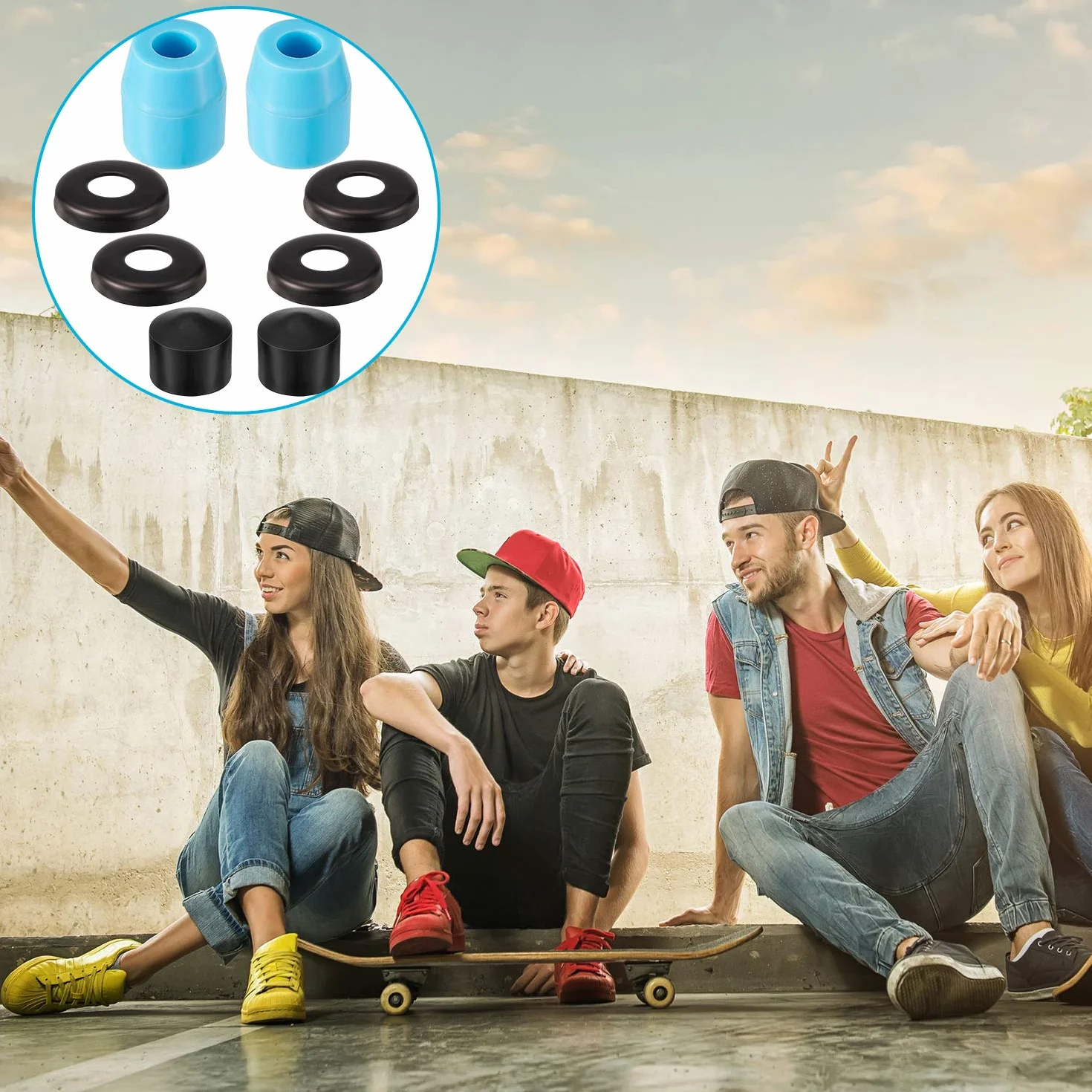 Shappy Set de Bujes para Patineta 7 Pulgadas 20 Piezas + Arandelas