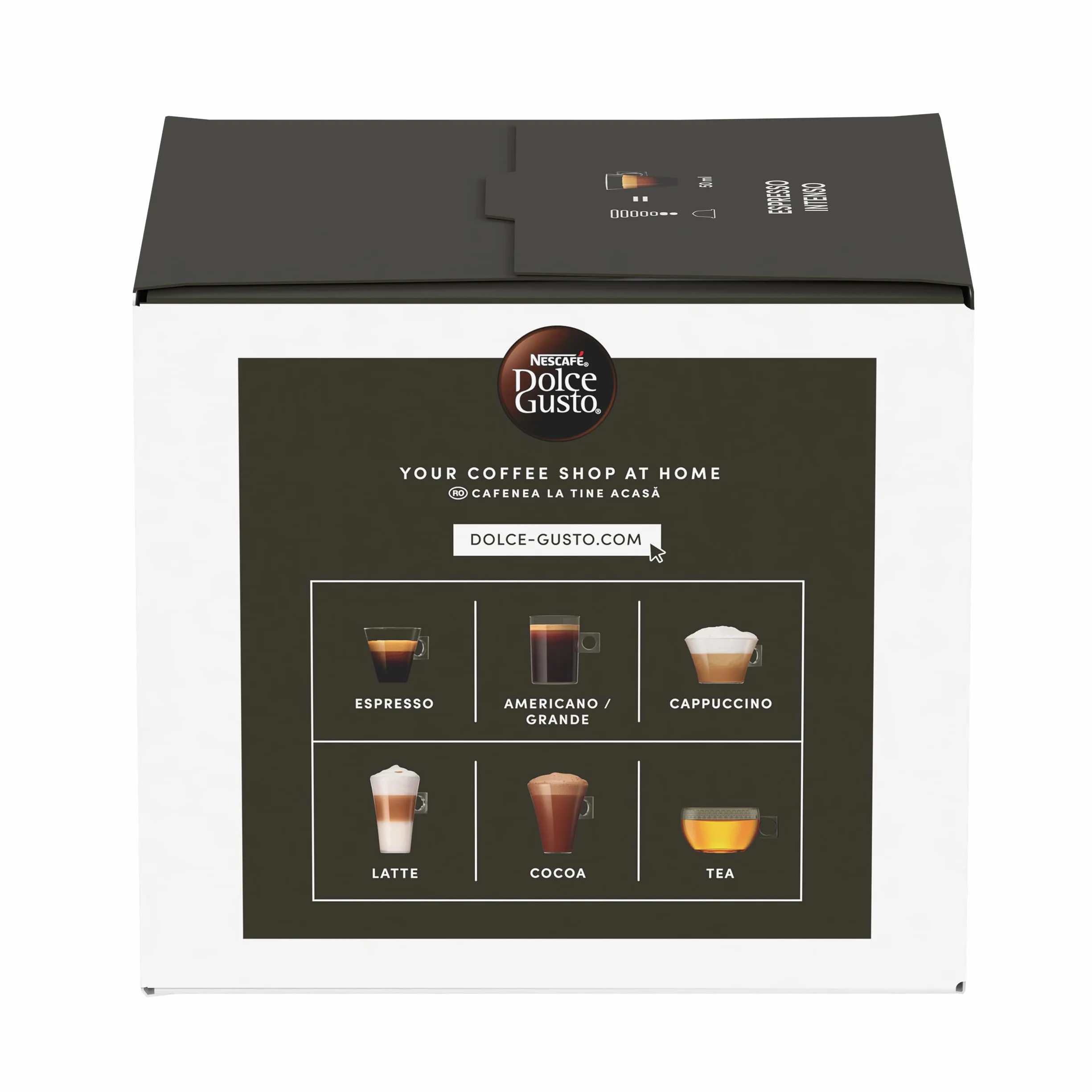 NESCAFÉ Dolce Gusto Espresso Intenso Cápsulas de Café 90 Cápsulas Intensidad 7 Originales