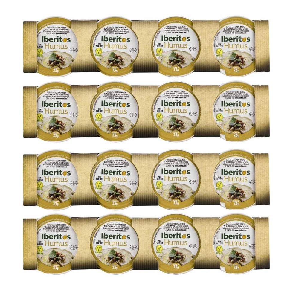 Hummus de garbanzos Iberitos 4x23 g pack de 4