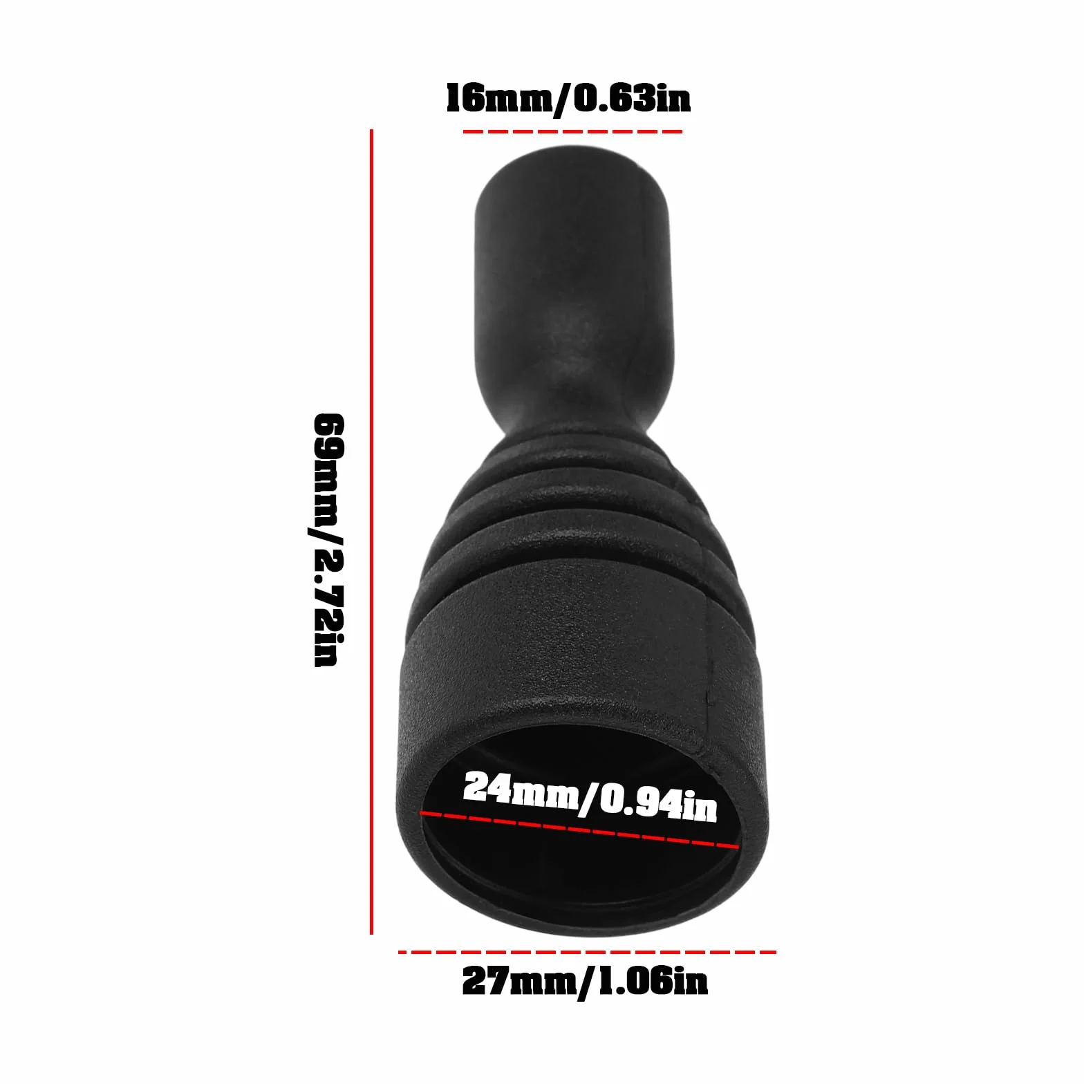 Fundas de Goma para Joystick de Propulsión de Proa Compatible con Vetus BPJR BPAJ BPJSTA BPJE BPJE2