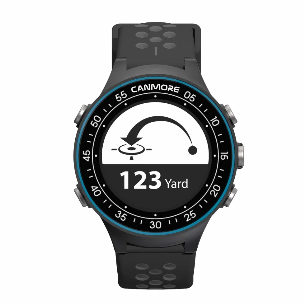 CANMORE TW411 Reloj GPS golf rastreador fitness 41000 cursos precargados chip IC azul