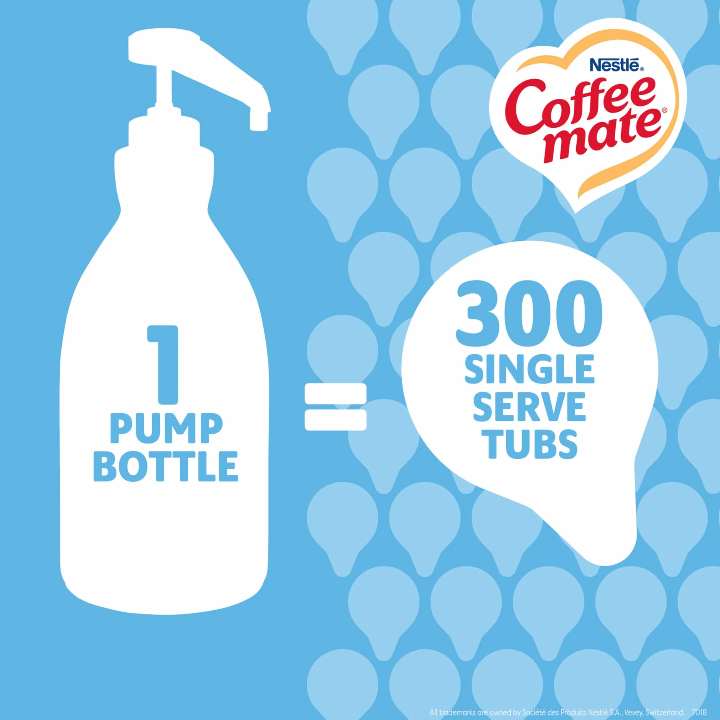 NESTLE COFFEE-MATE Coffee Creamer, French Vanilla, 1.5L liquid pump bottle, Pack of 2
