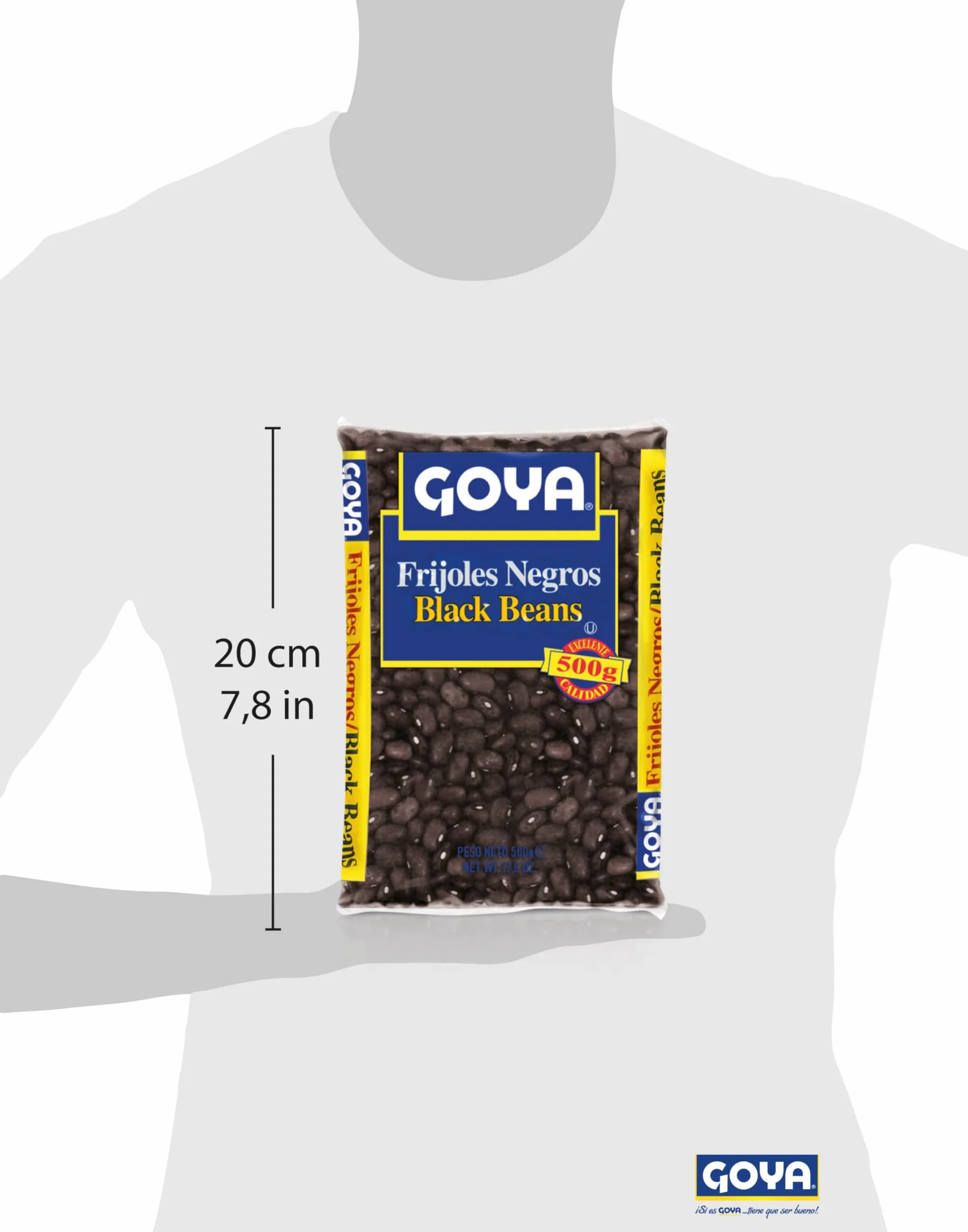 Goya Frijoles Negros 6x500 gr, Listos para Cocinar, Alto en Proteína Vegetal, Cremosos y Tiernos, Ideales para Platos Caribeños