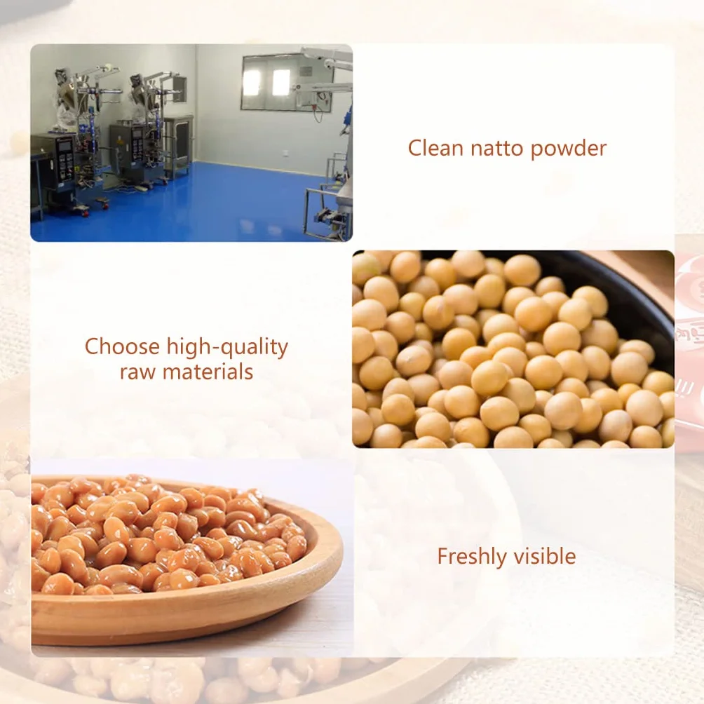 Nattomoto Starter - Polvo de soja fermentado japonés Nattomoto para el hogar para la salud Bacillus Subtilis Active Natto