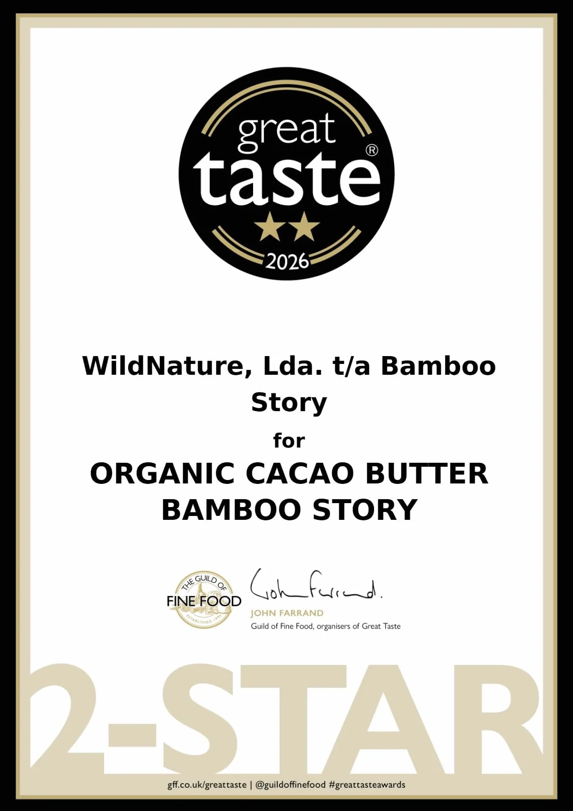 NOUVEAU | BAMBOO STORY | Beurre de Cacao | Pérou | Pressé à Froid | CRIOLLO | Bio | 400g