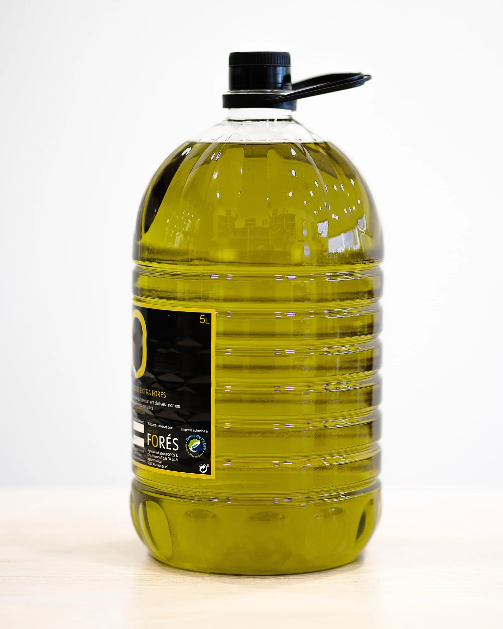 FORÉS | Aceite de Oliva Virgen Extra 5L | AOVE Gourmet Garrafa PET | Extracción en Frío | Sabor Frutado Verde con Amargor y Picante | Reserva de la Biosfera UNESCO Terres de l’Ebre