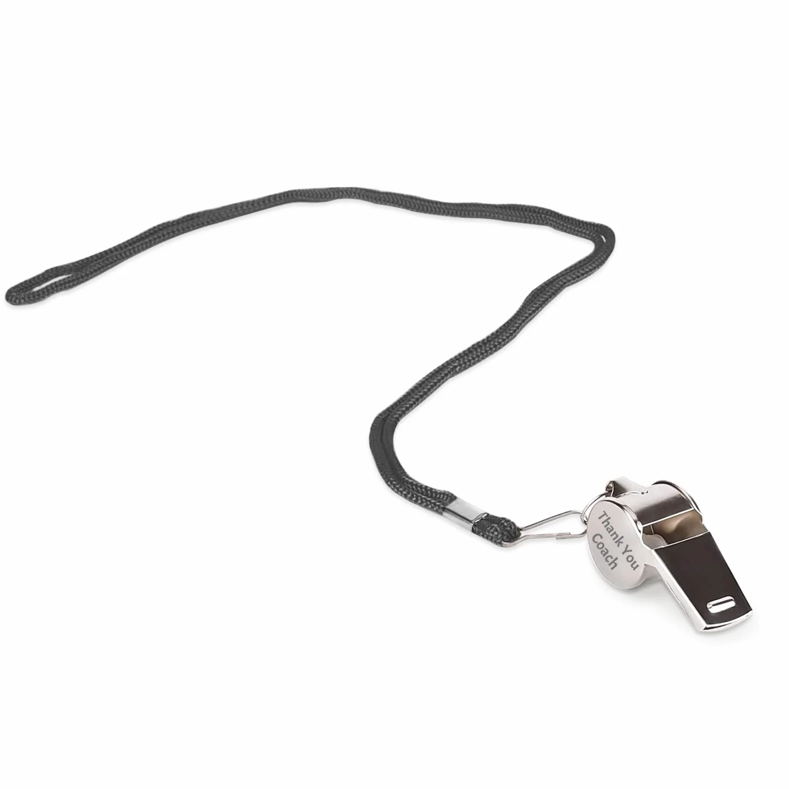 Silbato Personalizado de Acero Inoxidable con Grabado, Plata/Oro/Oro Rosa para Árbitro, Entrenador, Cordón Incluido