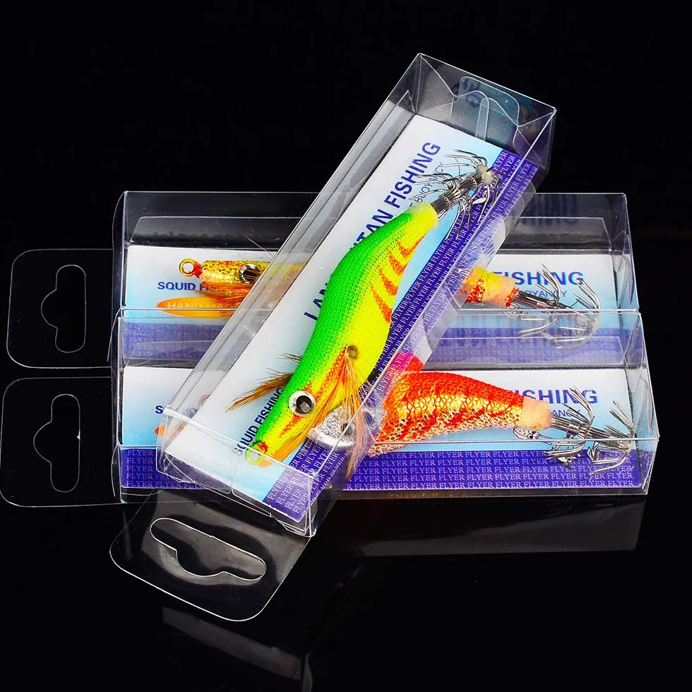 Cebos de Pesca Calamar Pulpo Camarones, Jig Ganchos Señuelo Falso 6pcs