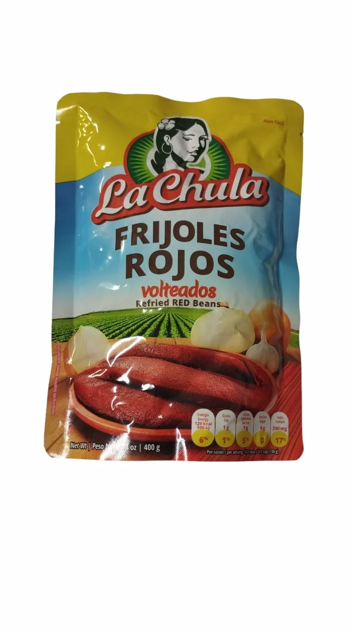 FRIJOLES ROJOS VOLTEADOS LA CHULA - 400g