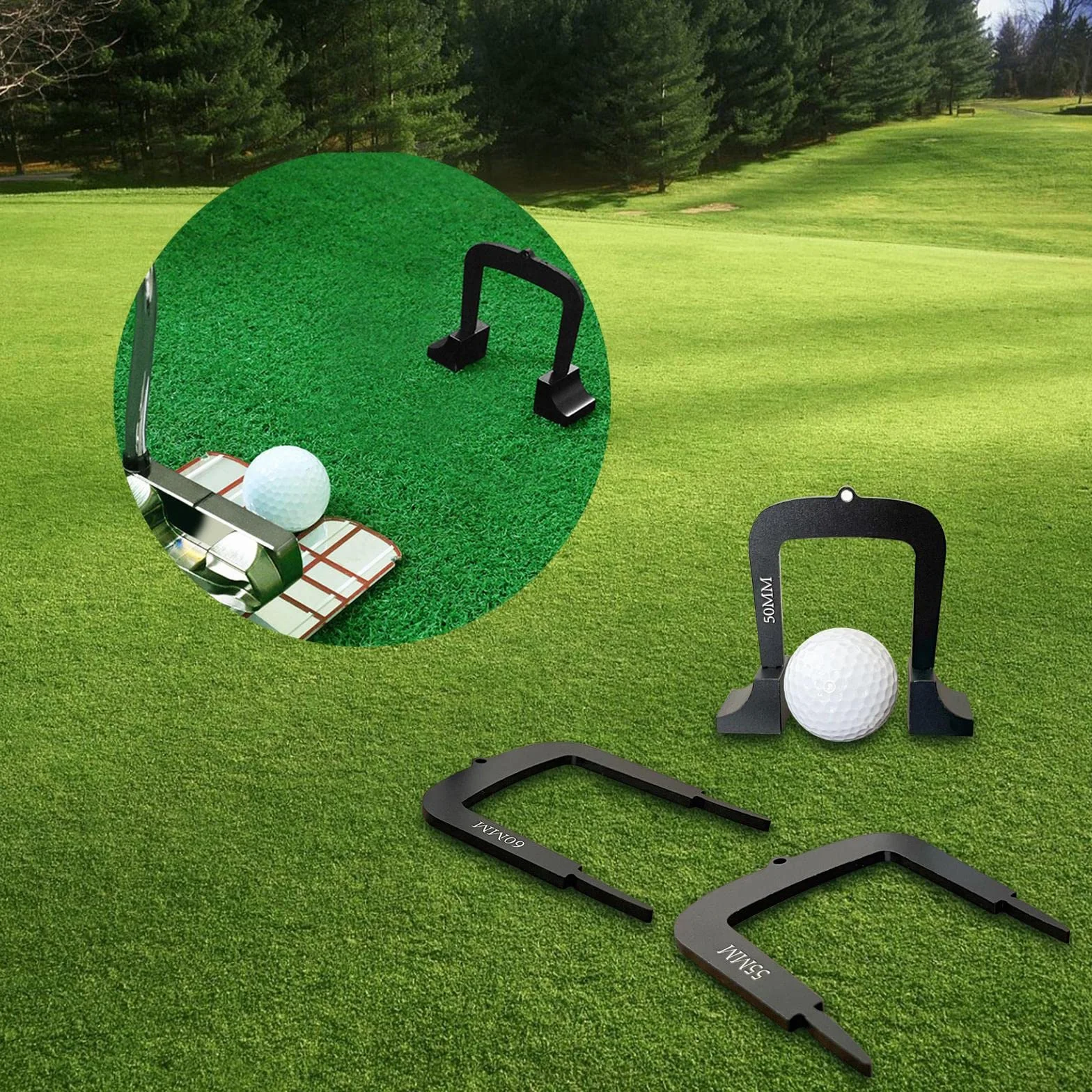 Perfeclan Portería para Putter de Golf, Accesorios de Práctica