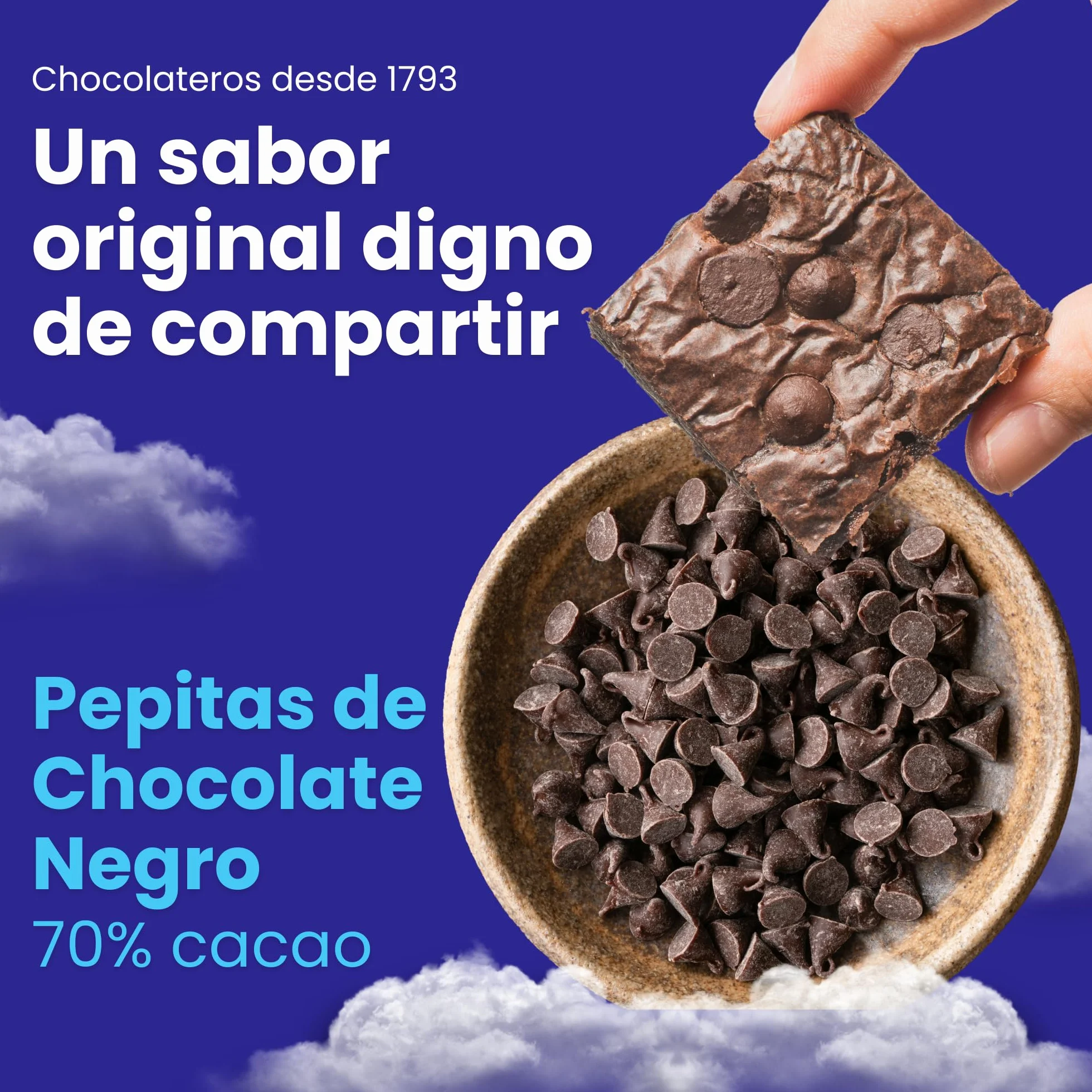 Marcos Tonda Pepitas De Chocolate Negro 70% 1000g Chocolate Chips Originales