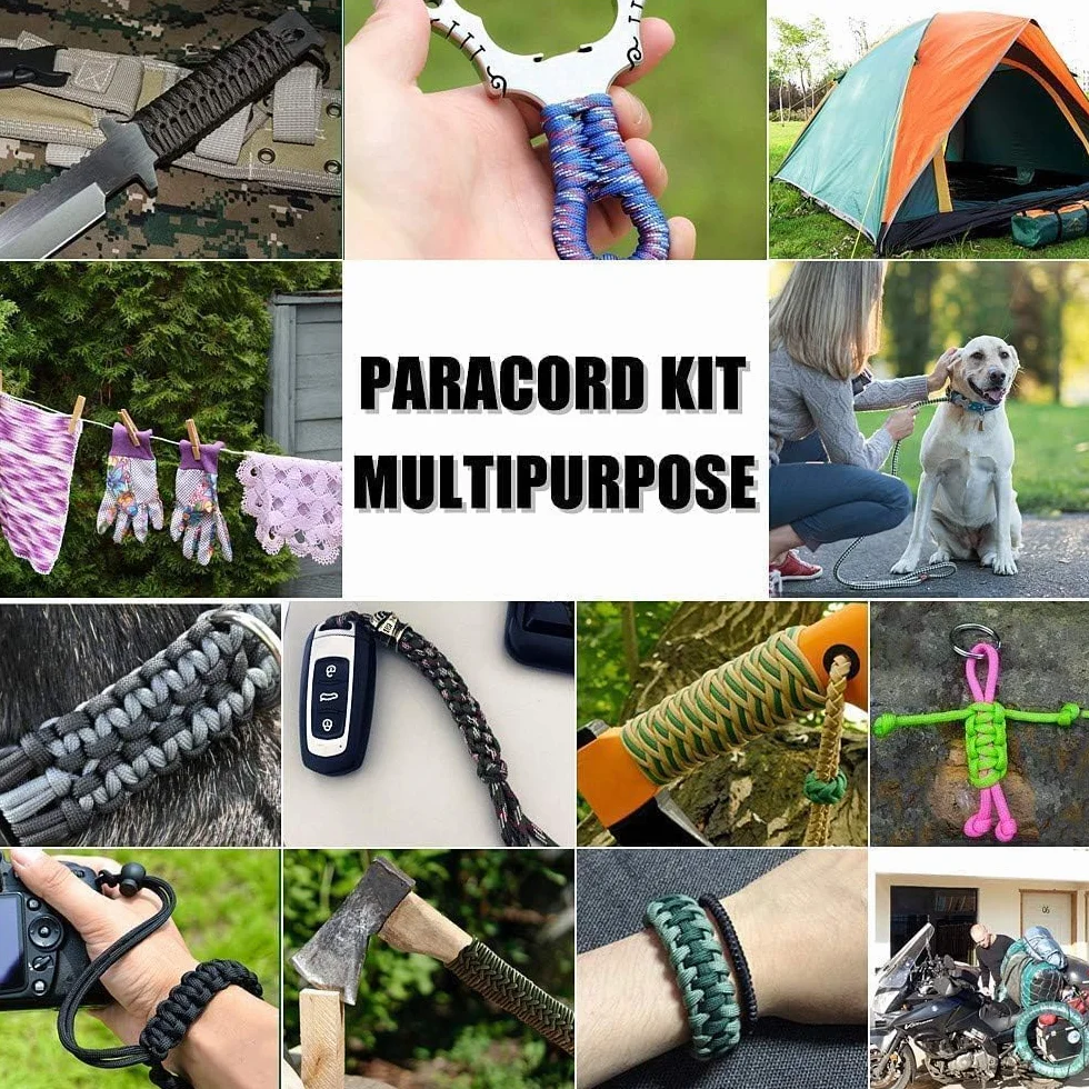 Paracord 4mm 10m Cuerda de Nylon 7 Hilos 250kg 550lbs para Camping Escalada Pulseras