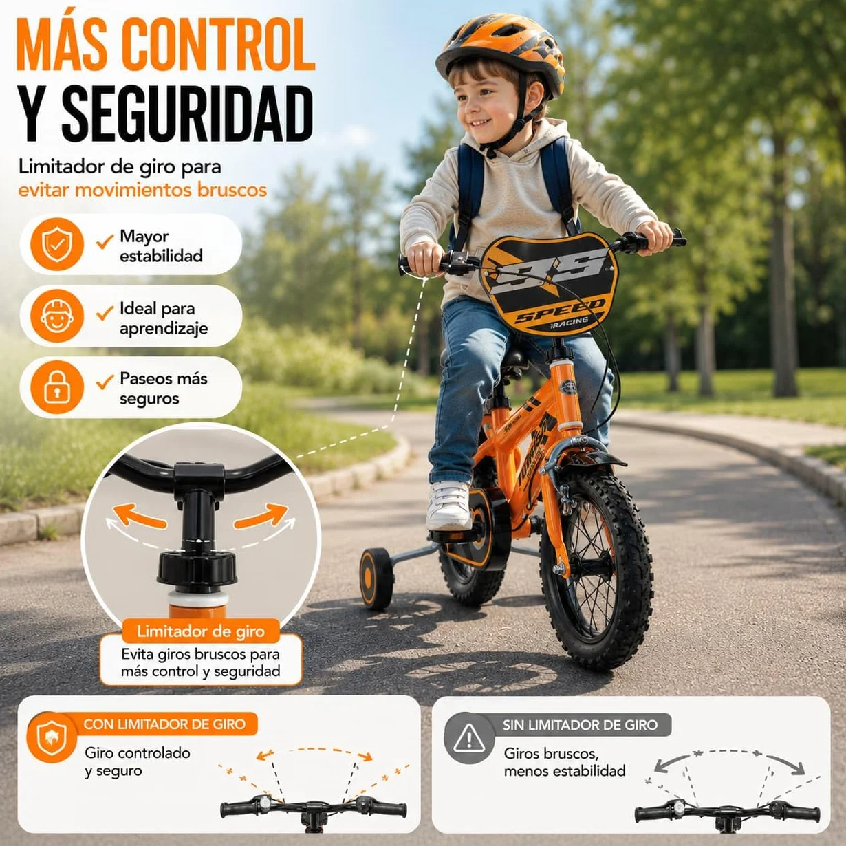 TOIMSA Bicicleta 12" Speed Racing