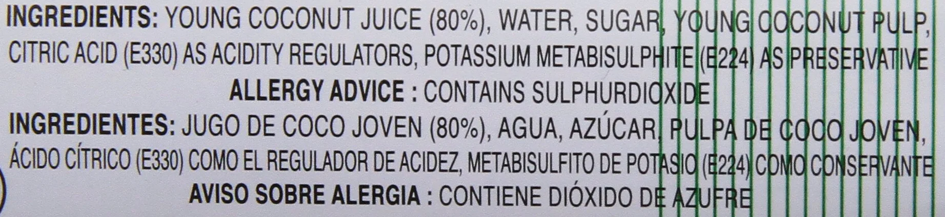 FOCO Jugo de coco con pulpa, 11.8 onzas líquidas, paquete de 24
