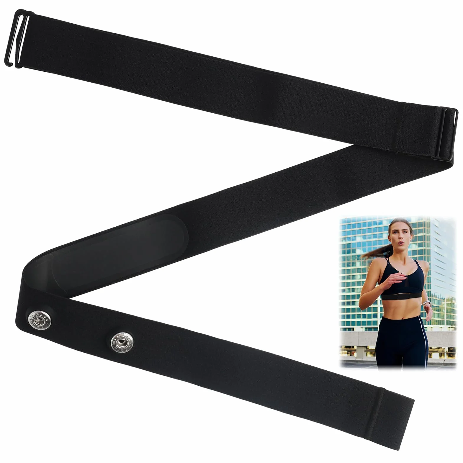 Correa de repuesto Polar H7 Compatible Coospo Wahoo Tamaño universal M-XL ANT+ Bluetooth