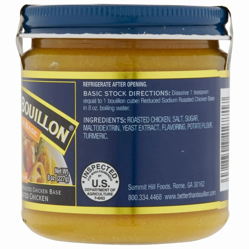 Better Than Bouillon Chicken Base Reduced Sodium 8oz