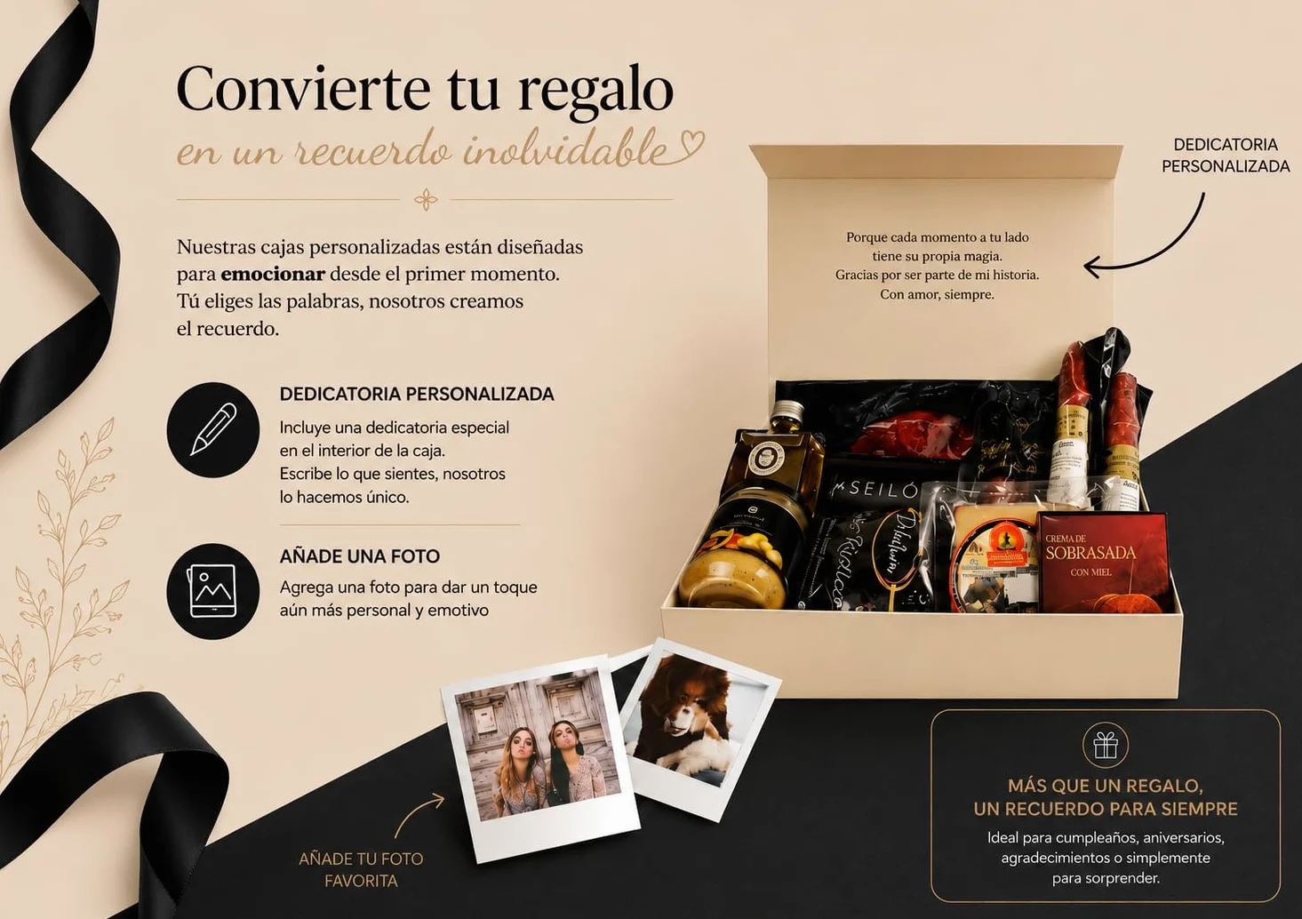 DON GOURMET, Cesta Gourmet para Regalar, Personalizable, Queso curado, jamón ibérico, chorizo ibérico, lote embutidos ibéricos, aceite de oliva, pack ibéricos, Regalo Profesor. (CESTA 6)