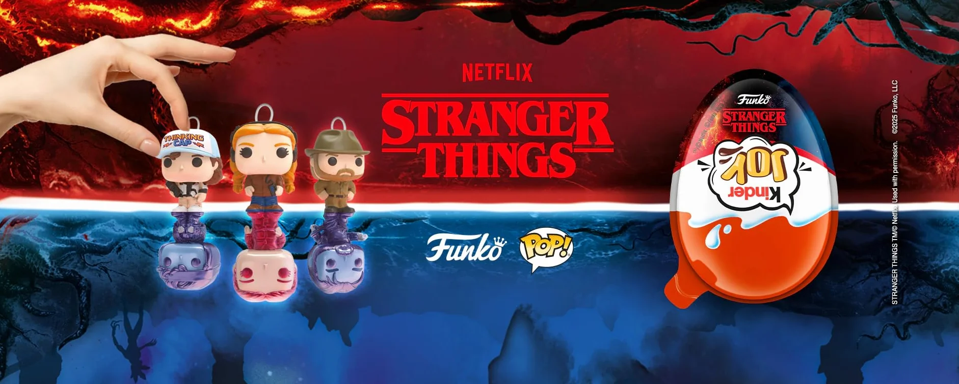 8X Paquete de 8 para Kinder Joy Edición Stranger Things, paquete de 8 con 3 huevos sorpresa cada uno, edición especial de Netflix, 60 g