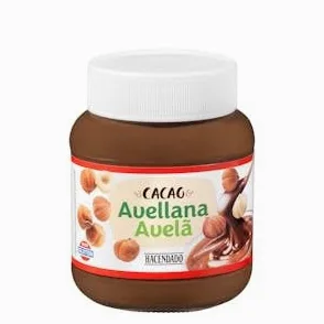 Crema de avellanas y cacao Hacendado Bote 400 g Pack 2