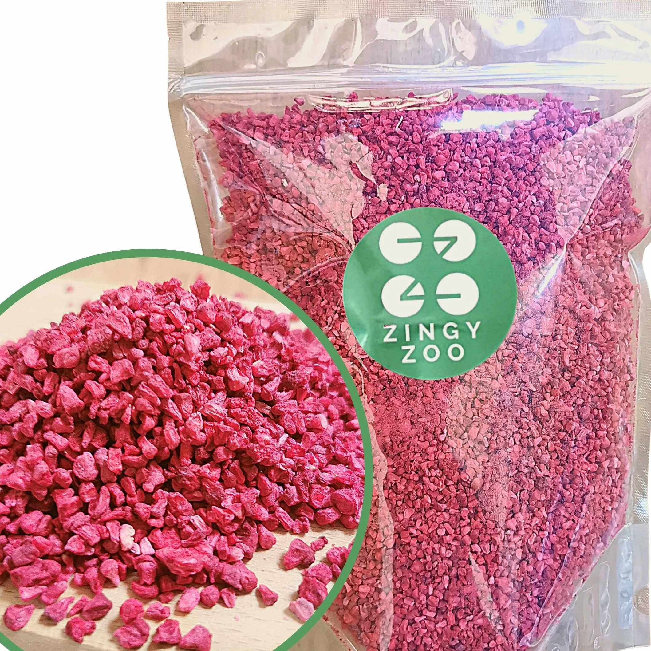 Frambuesa Deshidratada Pezzi XXL 500g Fruita Pura Liofilizadas Freeze Dried Fruit Raspberry Pieces ZingyZoo