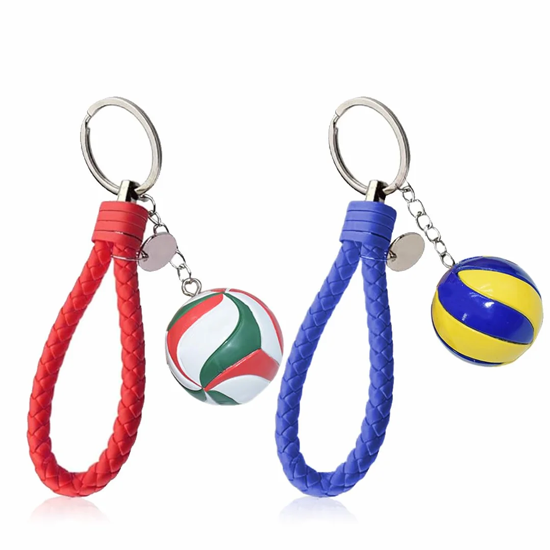 Llavero vóleibol 2 Llaveros de Bolas Deportivas para Fiestas Favores Escuela Carnaval