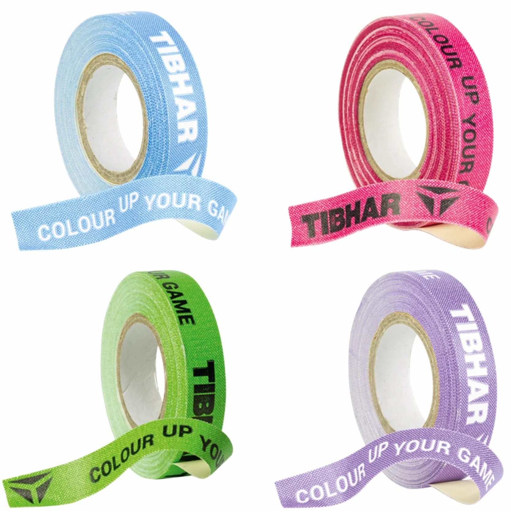 Tibhar Cinta de bordes para tenis de mesa 10 mm 5 m rosa morado azul verde